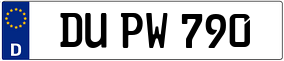 Truck License Plate